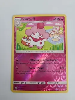 Pokemon 2019 Cosmic Eclipse Slurpuff 154/236 Reverse Holofoil NM - Image 1