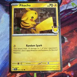Pikachu 051/162 Pokemon Day 2026 30th Anniversary Stamp Promo NM - Image 1