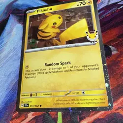 Pikachu 051/162 Pokemon Day 2026 30th Anniversary Stamp Promo NM - Image 3