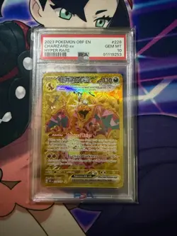 2023 Pokemon Obsidian Flames CHARIZARD EX Hyper Rare 228/197 PSA 10 GEM MINT - Image 1