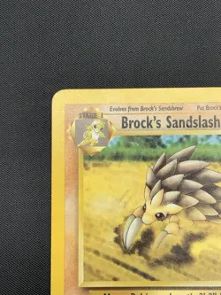 Brock's Sandslash 36/132 Uncommon Gym Challenge Pokemon TCG 1999 WOTC Vintage MP - Image 2