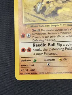 Brock's Sandslash 36/132 Uncommon Gym Challenge Pokemon TCG 1999 WOTC Vintage MP - Image 4