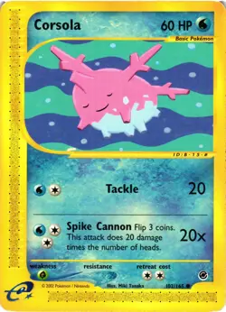 Pokemon TCG Corsola Expedition Base Set 102/165 Common MP - Image 1