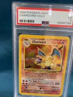 1999 POKEMON GAME #4 CHARIZARD-HOLO PSA 5 - Image 2