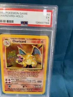 1999 POKEMON GAME #4 CHARIZARD-HOLO PSA 5 - Image 3