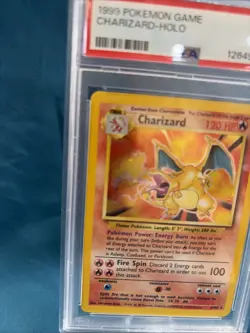 1999 POKEMON GAME #4 CHARIZARD-HOLO PSA 5 - Image 4