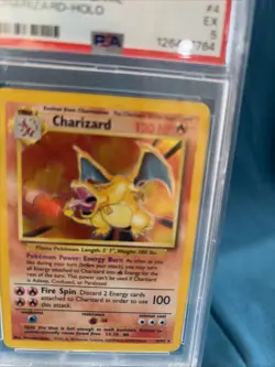 1999 POKEMON GAME #4 CHARIZARD-HOLO PSA 5 - Image 5