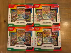 4x Pokemon First Partner Series 1 Illustration Box - Ready to Ship! 🚚✅ - Image 1
