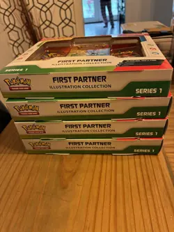4x Pokemon First Partner Series 1 Illustration Box - Ready to Ship! 🚚✅ - Image 4