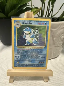 Blastoise 2/102 Base Set Unlimited Holo Rare Pokemon 1999 MP - Image 1