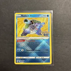Radiant Blastoise - 018/078 - Pokemon Go Sword & Shield Radiant Rare NM - Image 1