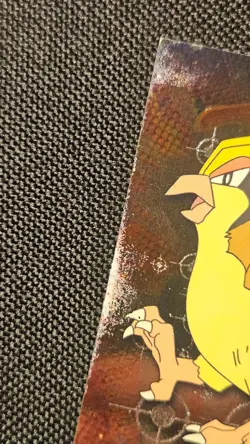 Pokemon Pidgeot #18 Topps 1999 TV Animation Holo Foil Topps Black Logo MP *SP* - Image 4