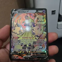 mimikyu Pop Out Card Holo Anime poke CUSTOM CARD textured - Image 2