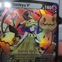 mimikyu Pop Out Card Holo Anime poke CUSTOM CARD textured - Image 4