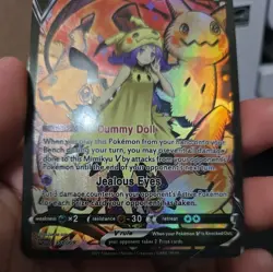 mimikyu Pop Out Card Holo Anime poke CUSTOM CARD textured - Image 5