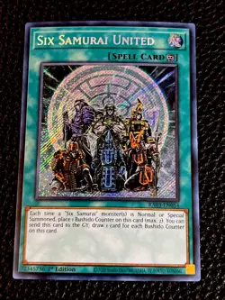 Six Samurai United RA03-EN054 Yugioh 1st Edition Secret Rare - Image 1