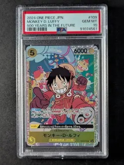 2024 One Piece MONKEY D. LUFFY #OP07-109 500 Yrs In The Future Super Rare PSA 10 - Image 1