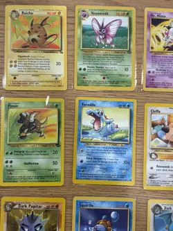 Nintendo Pokemon TCG Team Rocket Neo Genesis Base Set 2 12 Card Lot Raichu - Image 2