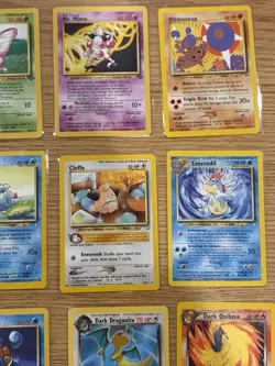 Nintendo Pokemon TCG Team Rocket Neo Genesis Base Set 2 12 Card Lot Raichu - Image 3