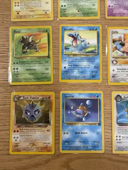 Nintendo Pokemon TCG Team Rocket Neo Genesis Base Set 2 12 Card Lot Raichu - Image 5
