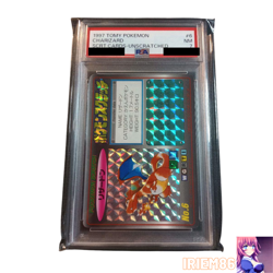 PSA 7 Charizard No.006 Pokemon Scratch Card Vintage Tomy Nintendo Japanese 1997 - Image 1