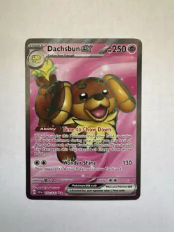 Pokemon TCG Dachsbun EX 160/142 Stellar Crown 👑 S&V nm Full Art Pokemon Card - Image 1