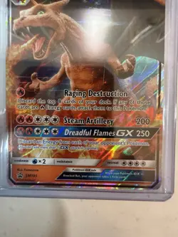 Charizard GX SM195 SM Full Art Promo Holo Stage 2 Dragon Pokemon Card HP 250 - Image 3