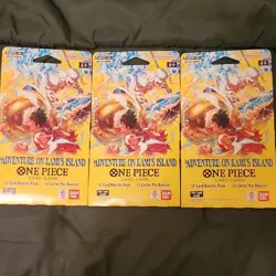 THREE Bandai Namco One Piece Card Game Adventure on Kami's Island - Image 1