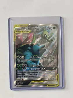 Celebi & Venusaur GX - SM167 - Pokemon Sun & Moon Promo Ultra Rare Card NM - Image 1
