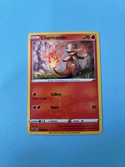 CHARMANDER SWSH092 Pokemon Black Star Promo Holo Rare LP Card - Image 1