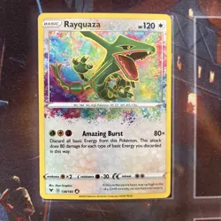 Pokemon TCG Vivid Voltage Rayquaza Holo Card 138/185 Amazing Rare - Image 2