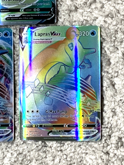 Set of 3 Lapras V & VMax's G-Max Pump Holo Fan Art Display Collector Card - Image 5