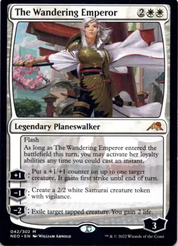 The Wandering Emperor Kamigawa: Neon Dynasty Magic MTG NM - Image 1