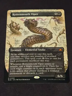 Rottenmouth Viper (Borderless) Bloomburrow Regular - Image 1