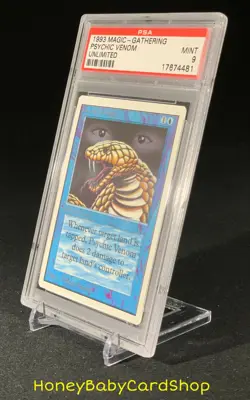 MTG Unlimited Edition 1993 Psychic Venom PSA 9 Mint Old School 93/94 - Image 3