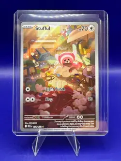 Stufful Illustration Rare 154/132 Mega Evolutions Pokemon Card - Image 1