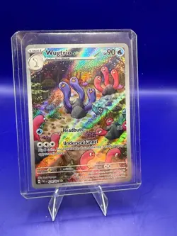 Wugtrio 224/091 Illustration Rare Holo Pokemon Paldean Fates NM - Image 1