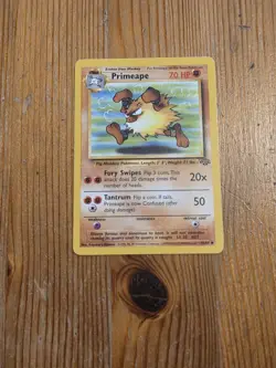 Primeape 43/64 Jungle Unlimited Pokemon TCG 1999 LP - Image 1