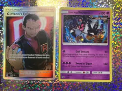 Pokemon TCG: Promo SM106 Dawn Wings Necrozma; Full Art 67/68 Giovanni's Exile - Image 1