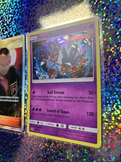 Pokemon TCG: Promo SM106 Dawn Wings Necrozma; Full Art 67/68 Giovanni's Exile - Image 3