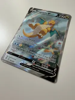 Pokemon Dragonite V Ultra Rare Alt Art Holo 192/203 SWSH07 Evolving Skies EN - Image 2
