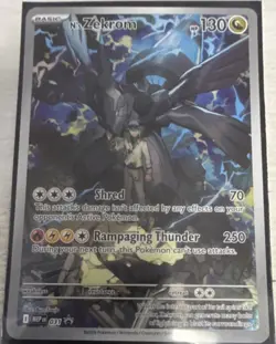Pokemon N's Zekrom MEP 031 Basic Dragon 130 HP Shred Rampaging Thunder English - Image 1