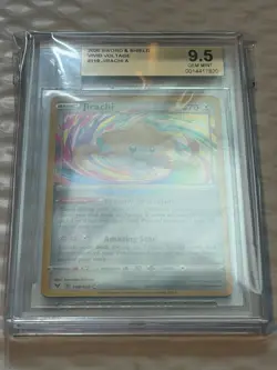 2020 Pokemon Sword and Shield Vivid Voltage 119 Jirachi Amazing Rare PSA BGS 9.5 - Image 3