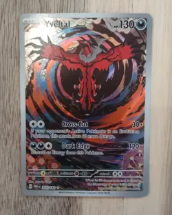 Pokemon TCG - Yveltal 205/182 Illustration Rare - SV04: Paradox Rift NM - Image 1