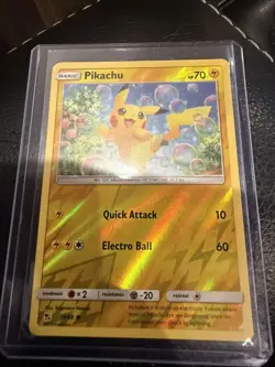 POKEMON PIKACHU 19/68 REVERSE HOLO HIDDEN FATES LP-NM - Image 1