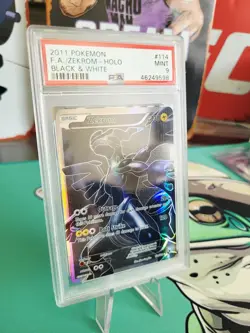 2011 Pokemon Zekrom Full Art Ultra Rare Holo Black & White 114/114 PSA 9 - Image 2
