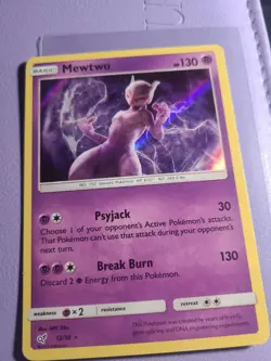Mewtwo - 12/18 - Holo Rare Detective Pikachu Pokemon - Image 1