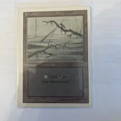 Swamp (C) (LP) Unlimited Edition 2ED Magic MTG - Image 1