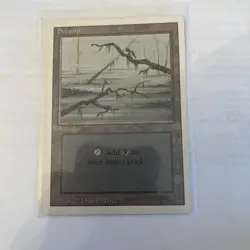 Swamp (C) (LP) Unlimited Edition 2ED Magic MTG - Image 4