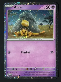 Abra - SV 151 063/165 Cosmos Holo - Pokemon TCG Promo - NM with SWIRL 🌀 - Image 5